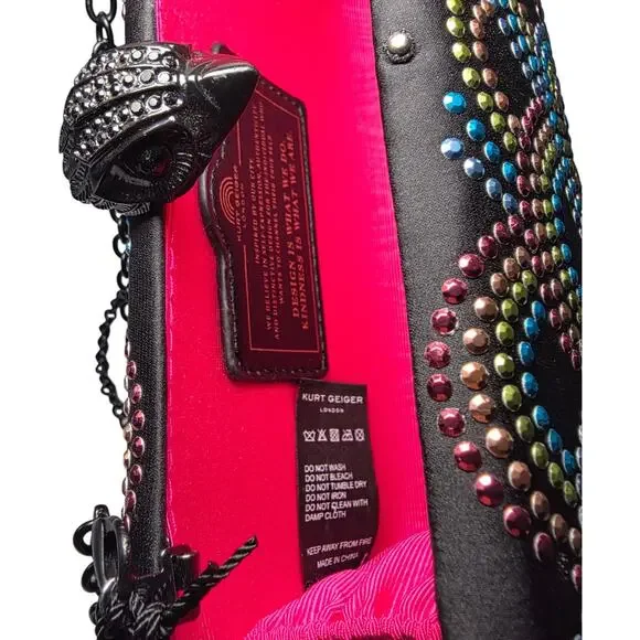 Kurt Geiger London Crystal Eagle Clutch Crossbody – NWT with Original Dust Bag - Picture 8 of 15